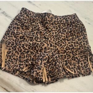 NWT crazy train leopard shorts